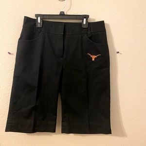 University of Texas black short size 8 by Cutter & Buck
